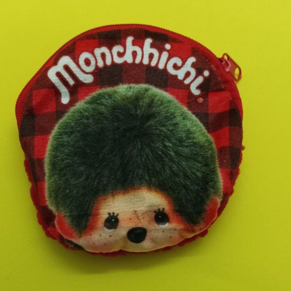 Monchhichi Round Fluffy Small Pouch - Picture 2 of 6
